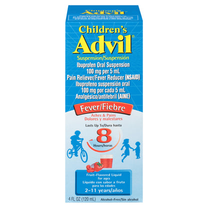 Children's Advil Pain Reliever and Fever Reducer, Liquid Children's Ibuprofen for Pain Relief, Fruit