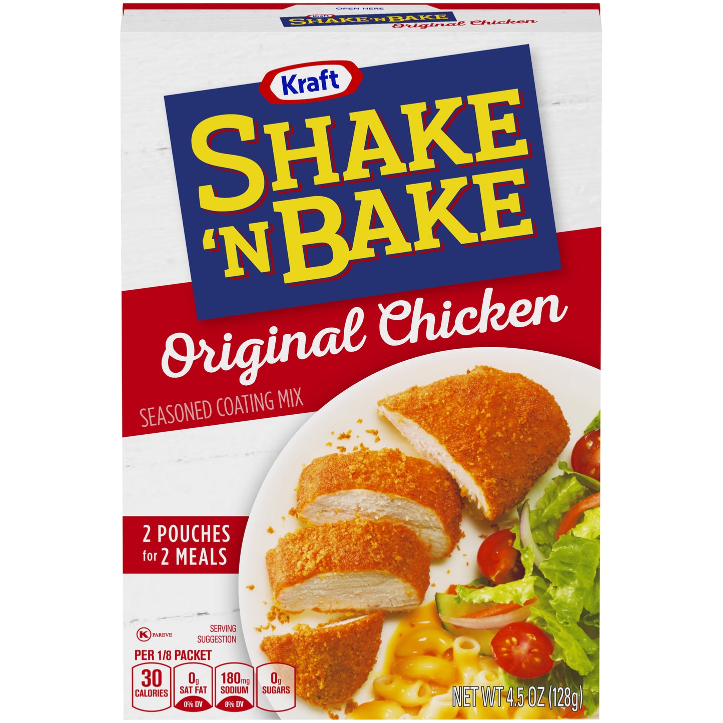 Kraft Shake 'N Bake Original Chicken Seasoned Coating Mix, 2 ct - Pouches, 4.5 oz Box