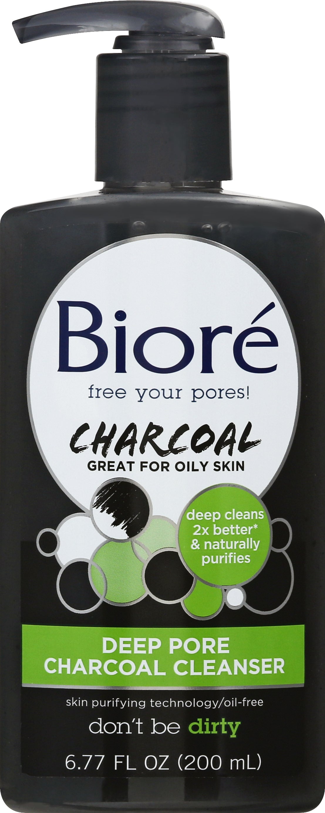Biore Deep Pore Charcoal Charcoal Cleanser 6.77 oz
