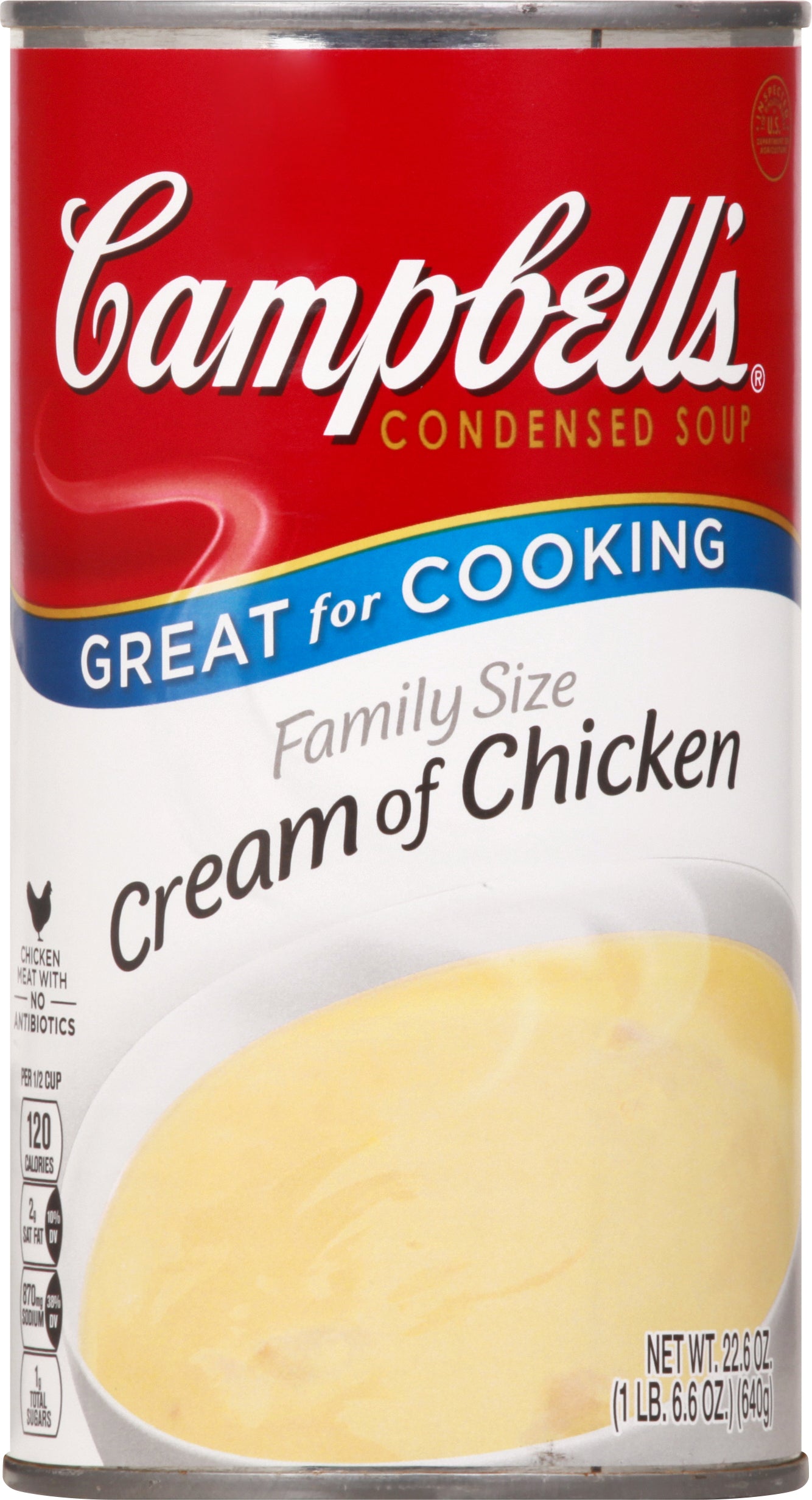 Campbell's Family Size Cream of Chicken Condensed Soup 22.6 oz