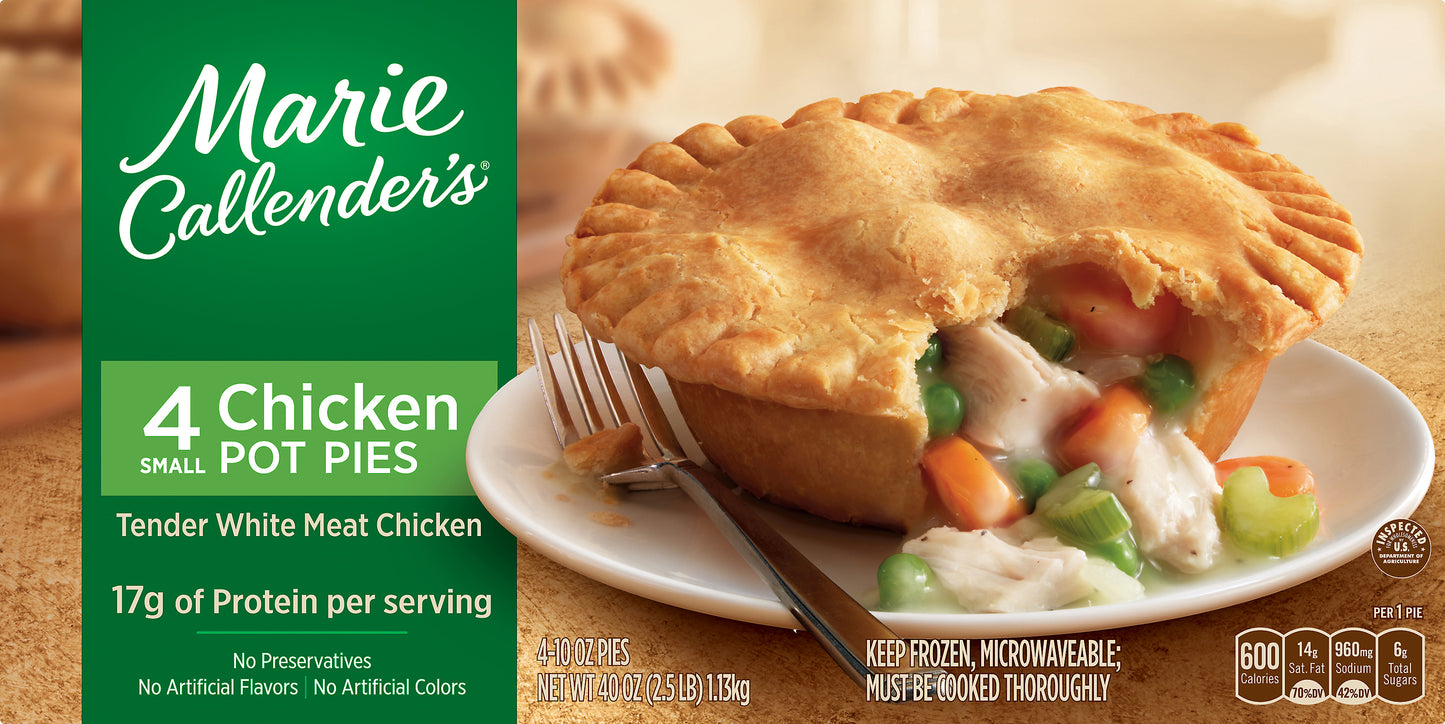 Marie Callender's Small Chicken Pot Pies 4 ea