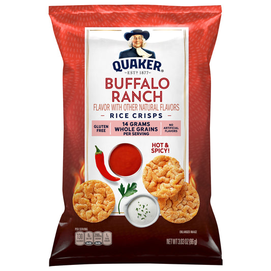 Quaker Rice Crisps Buffalo Ranch 3.03 Oz