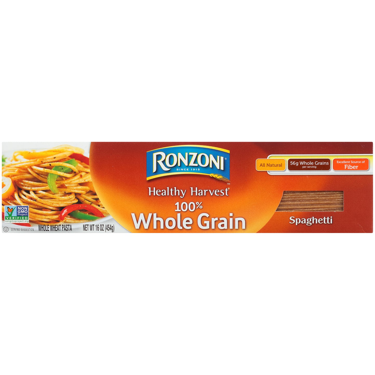 Ronzoni® Healthy Harvest® 100% Whole Grain Spaghetti Pasta 16 oz. Box