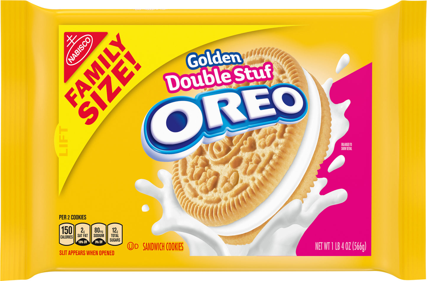 MONDELEZ CANADA INC (SNACKS) OREO FILM - OREO - GLDN DOUBLE STUF FAM SZE- 20Z - 044000044701 - BE-H2