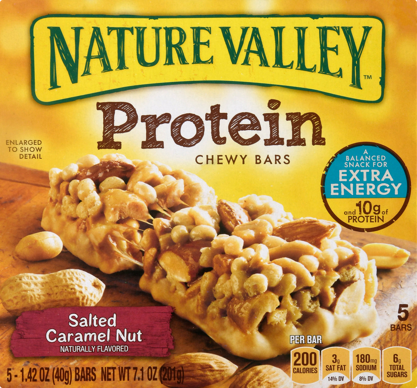 Nature Valley Protein Salted Caramel Nut Chewy Bars 5 ea