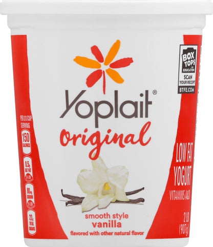 Yoplait Original Low Fat Smooth Style Vanilla Yogurt 2 lb
