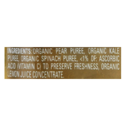 HappyBaby Organics 2 (6+ Months) Pears, Kale & Spinach Baby Food 4 oz