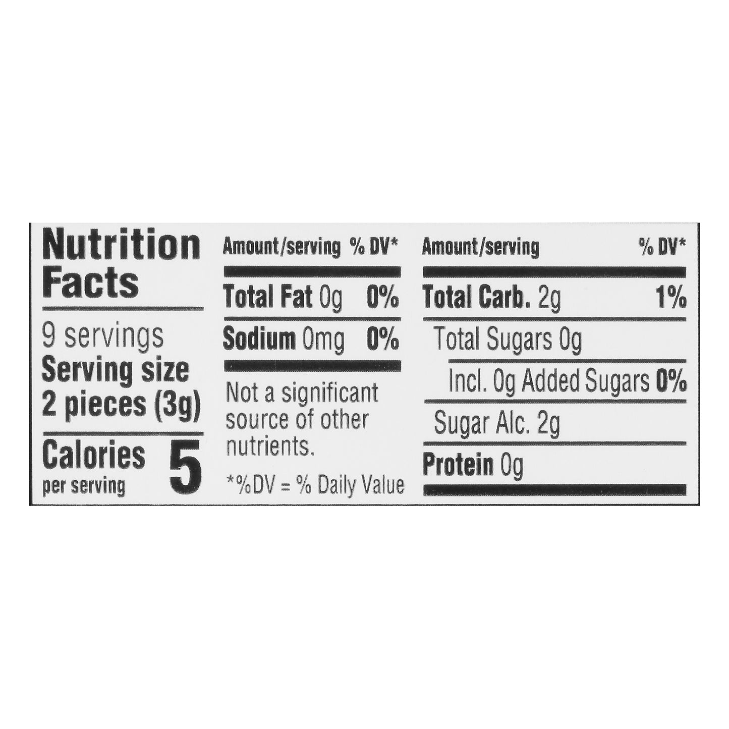 Eclipse Sugar Free Spearmint Gum 18 ea