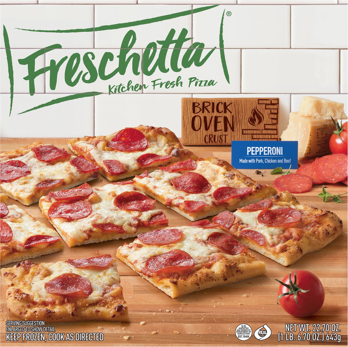 Freschetta Brick Oven Crust Pepperoni Pizza 22.7 oz