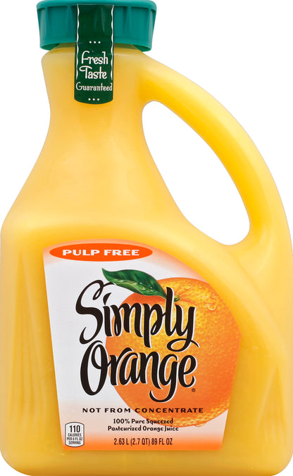 Simply Orange 100% Juice 89 oz