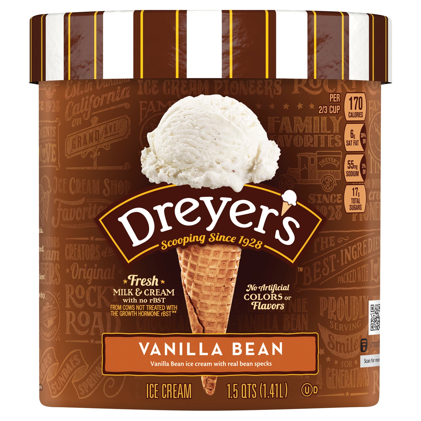Edy's Vanilla Bean Ice Cream 1.5 qt