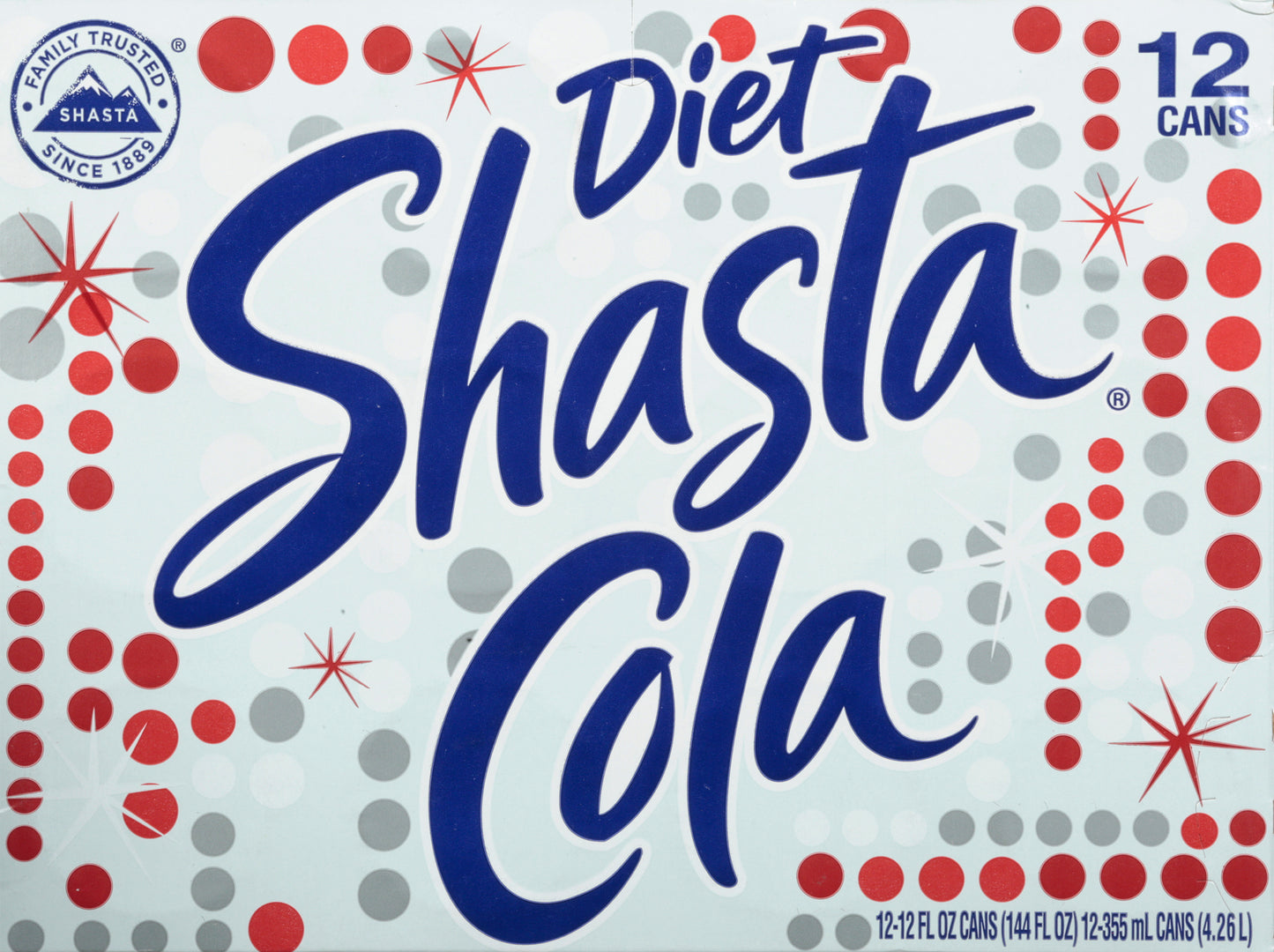 Shasta Diet Cola 12 - 12 fl oz Cans