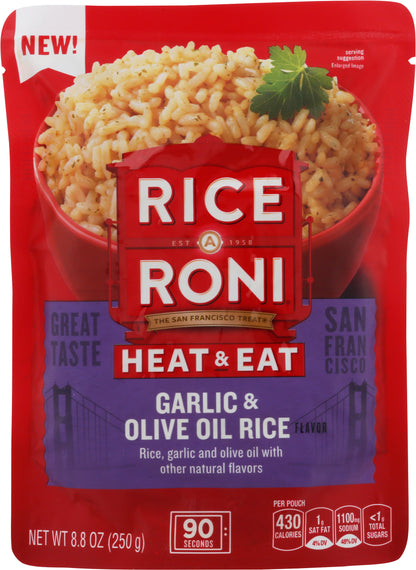 Rice A Roni Heat & Eat Garlic & Olive Oil Rice 8.8 oz