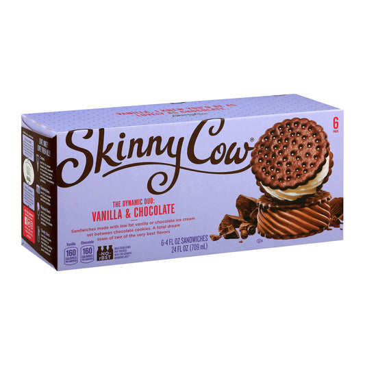 Skinny Cow Ice Cream Sandwiches 6 ea