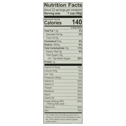 Fruity Pebbles Mega Size Fruit Flavor Sweetened Rice Cereal 27.5 oz Box