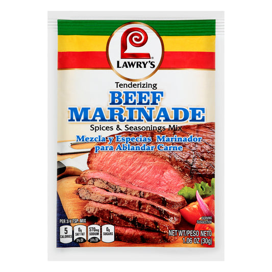 Lawry's® Tenderizing Beef Marinade Spices & Seasonings Mix 1.06 oz. Packet