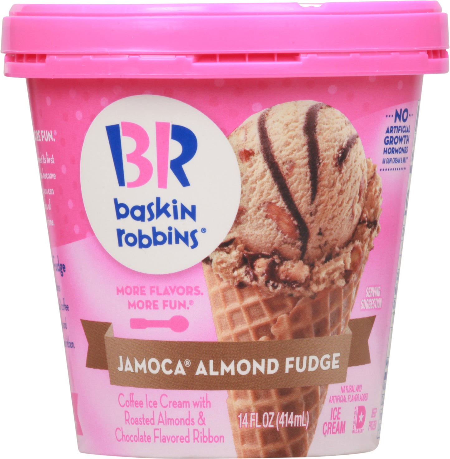 Baskin Robbins Jamoca Almond Fudge Ice Cream 14 fl oz