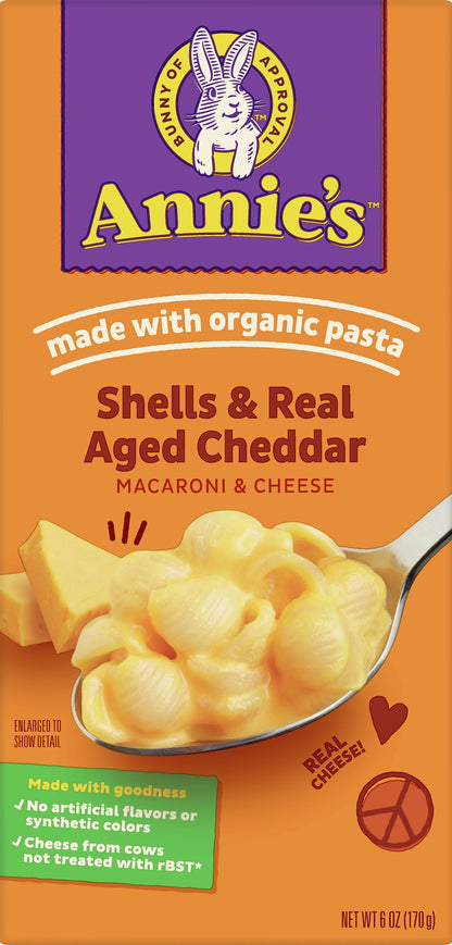 Annie's Shells & Real Aged Cheddar Macaroni & Cheese 6 oz