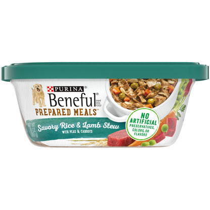 Purina Beneful High Protein Prepared Meals Savory Rice & Lamb Stew 10 Oz.