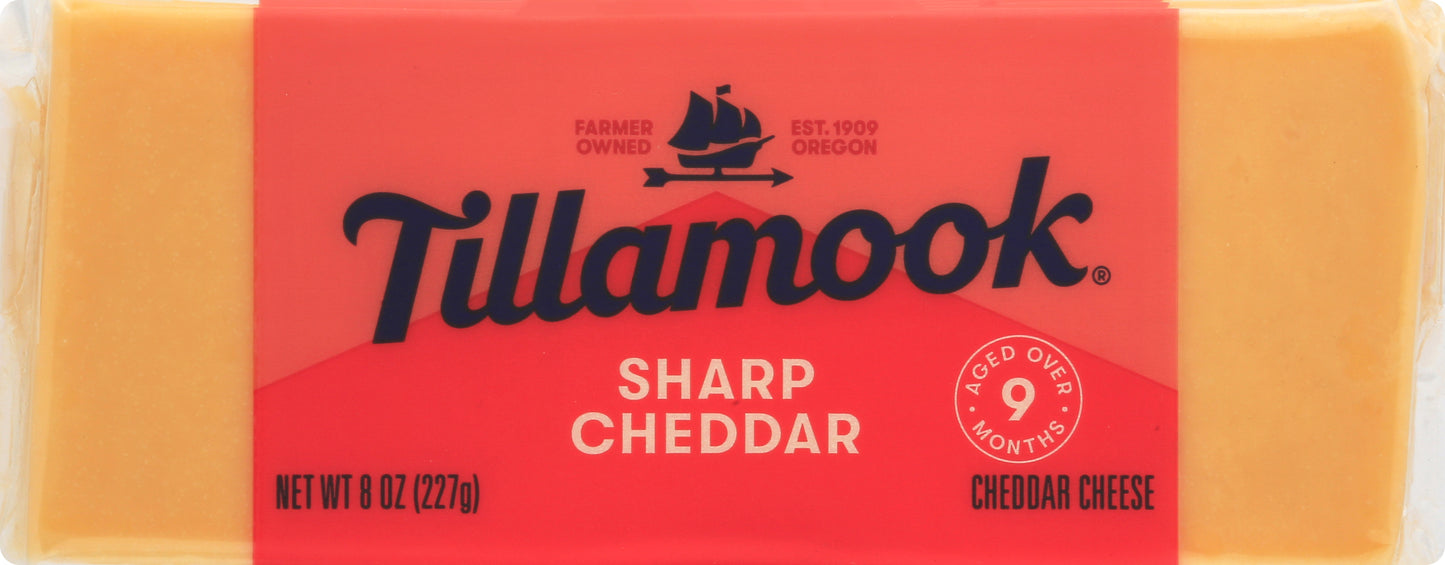 Tillamook Sharp Cheddar Cheese 8 oz
