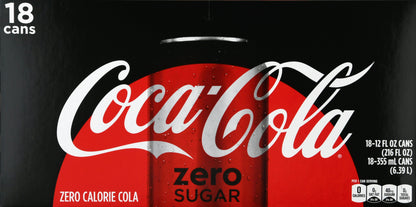 Coca-Cola Zero Sugar Cola 18 ea