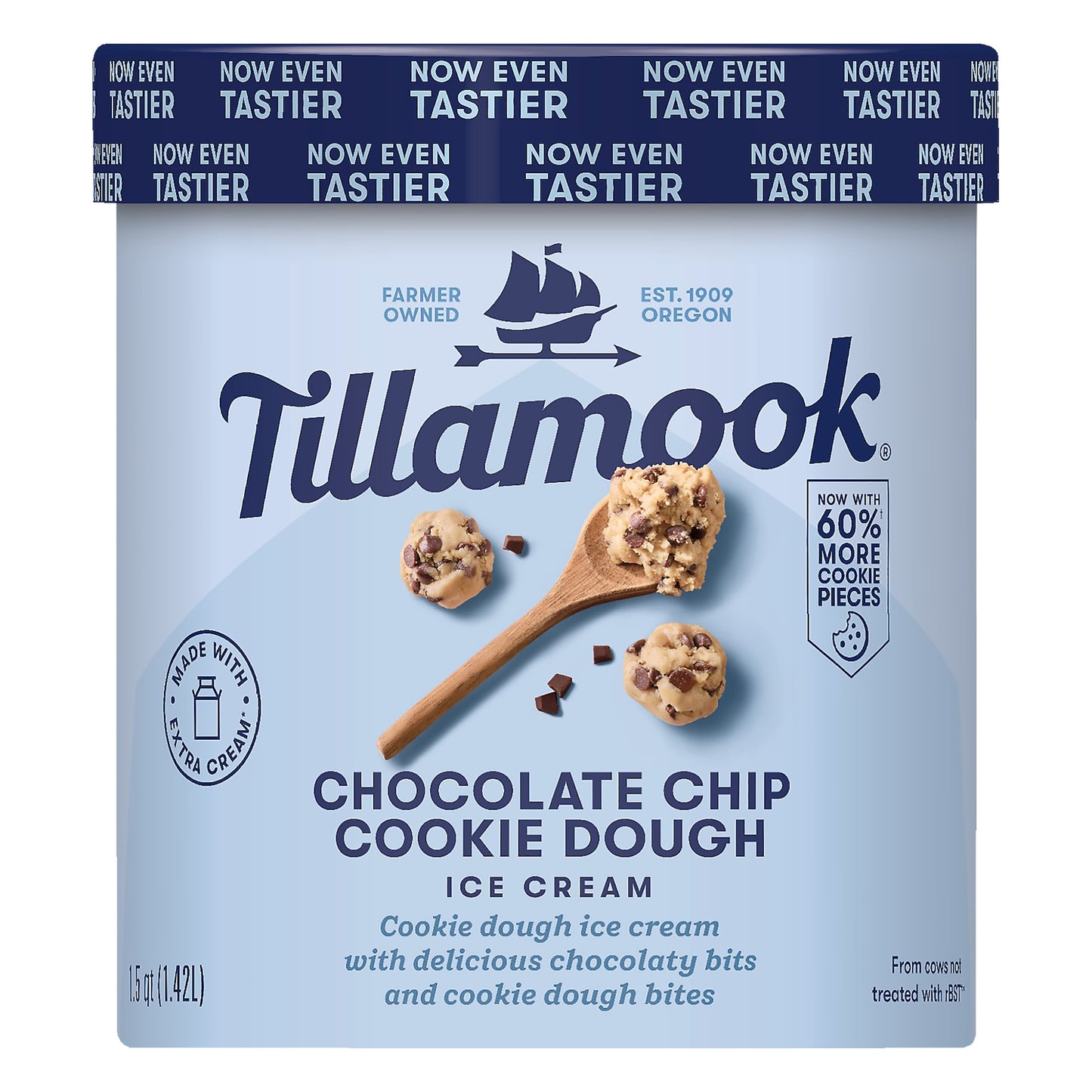 Tillamook Chocolate Chip Cookie Dough Ice Cream 1.5 qt