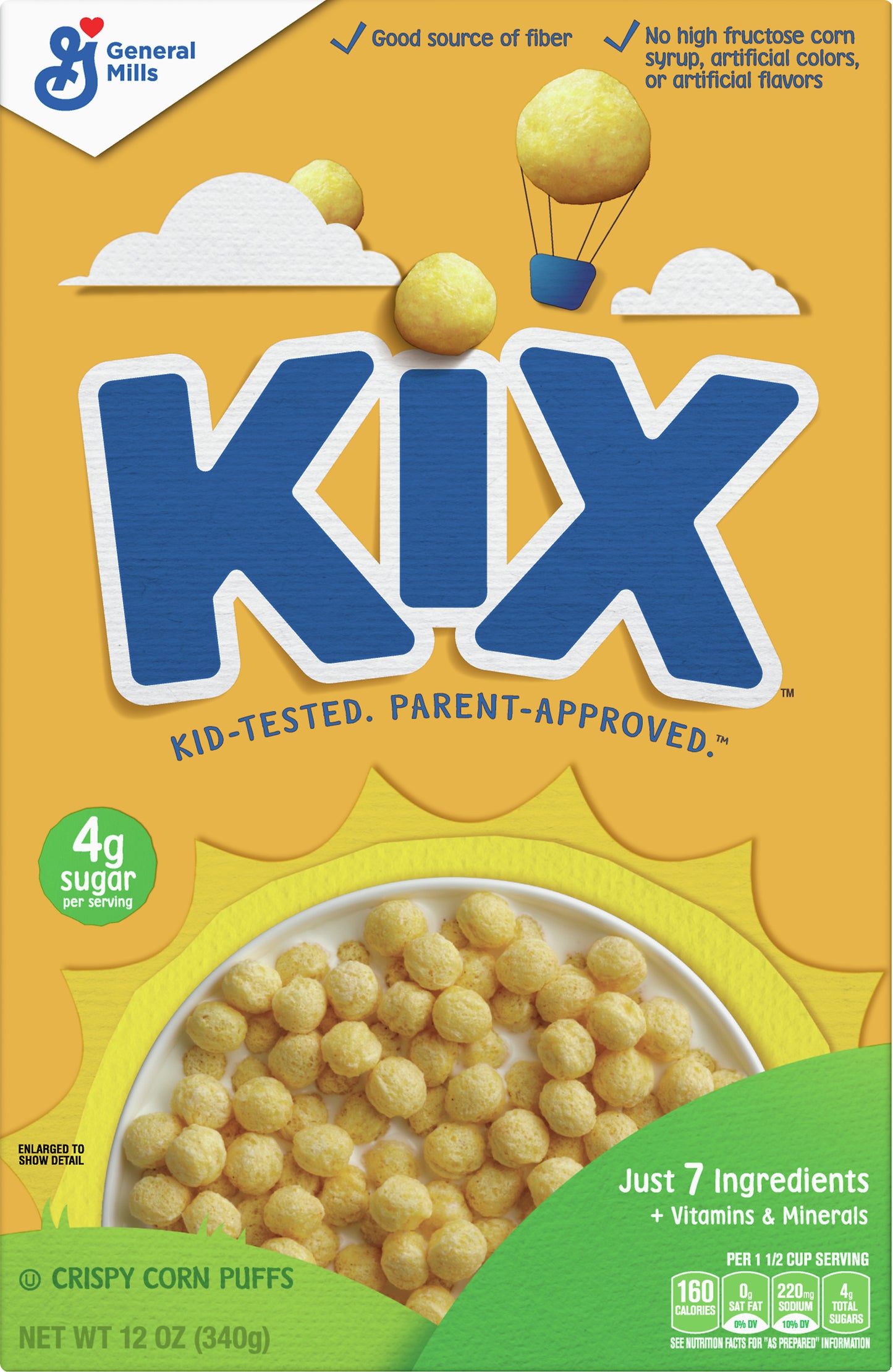 Kix Crispy Corn Puffs 12 oz