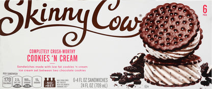 Skinny Cow Ice Cream Sandwiches 6 ea