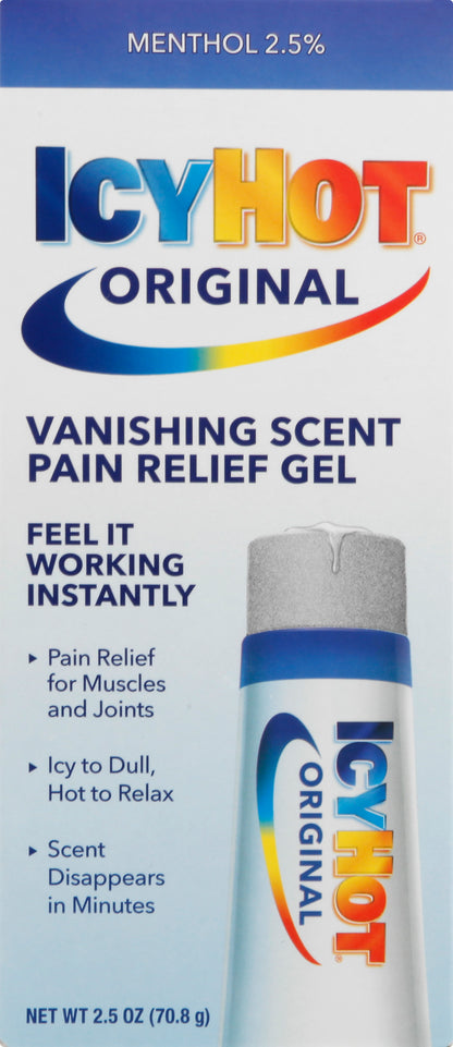 IcyHot Original Vanishing Scent Pain Relief Gel 2.5 oz