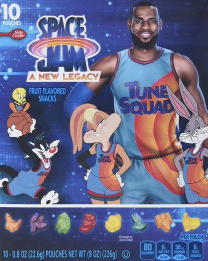 Space Jam Fruit Flavored Snacks 10-0.8 oz Pouches