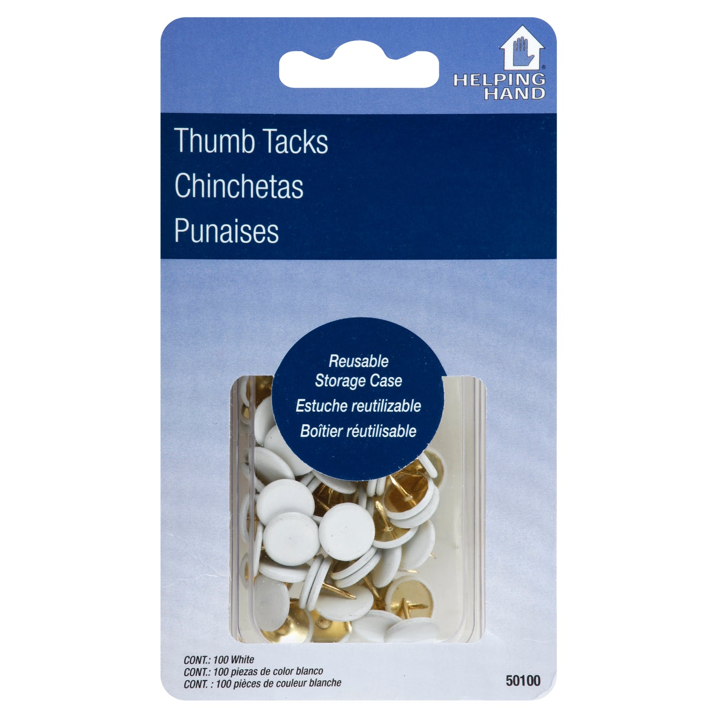 Helping Hand Thumb Tacks 100 ea