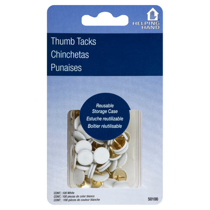 Helping Hand Thumb Tacks 100 ea