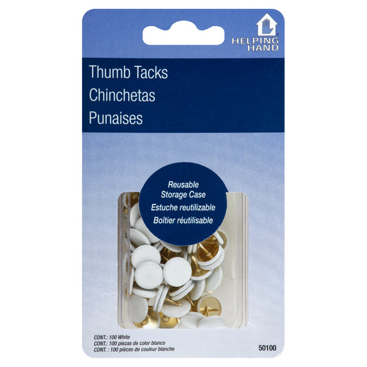 Helping Hand Thumb Tacks 100 ea