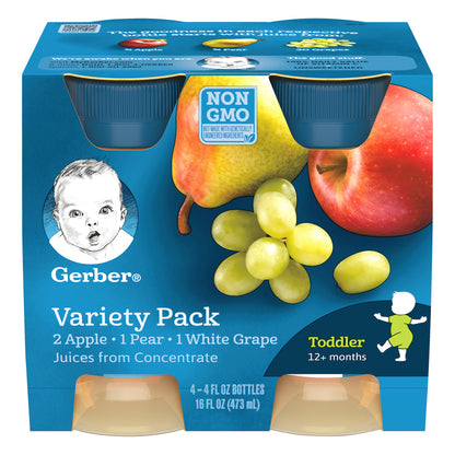 Gerber Fruit Juice Variety Pack 4-4 fl. oz. Bottles