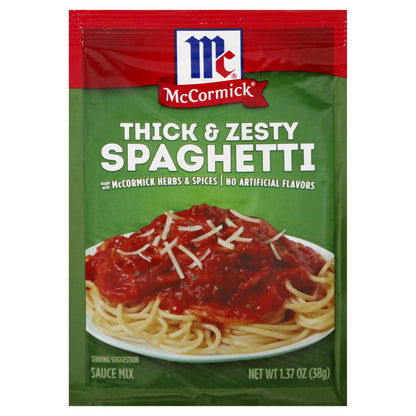 McCormick Thick & Zesty Spaghetti Sauce Mix 1.37 oz