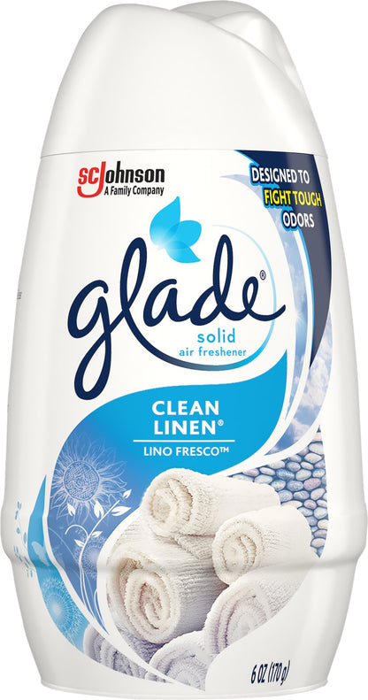 Glade Clean Linen Solid Air Freshener 6 oz
