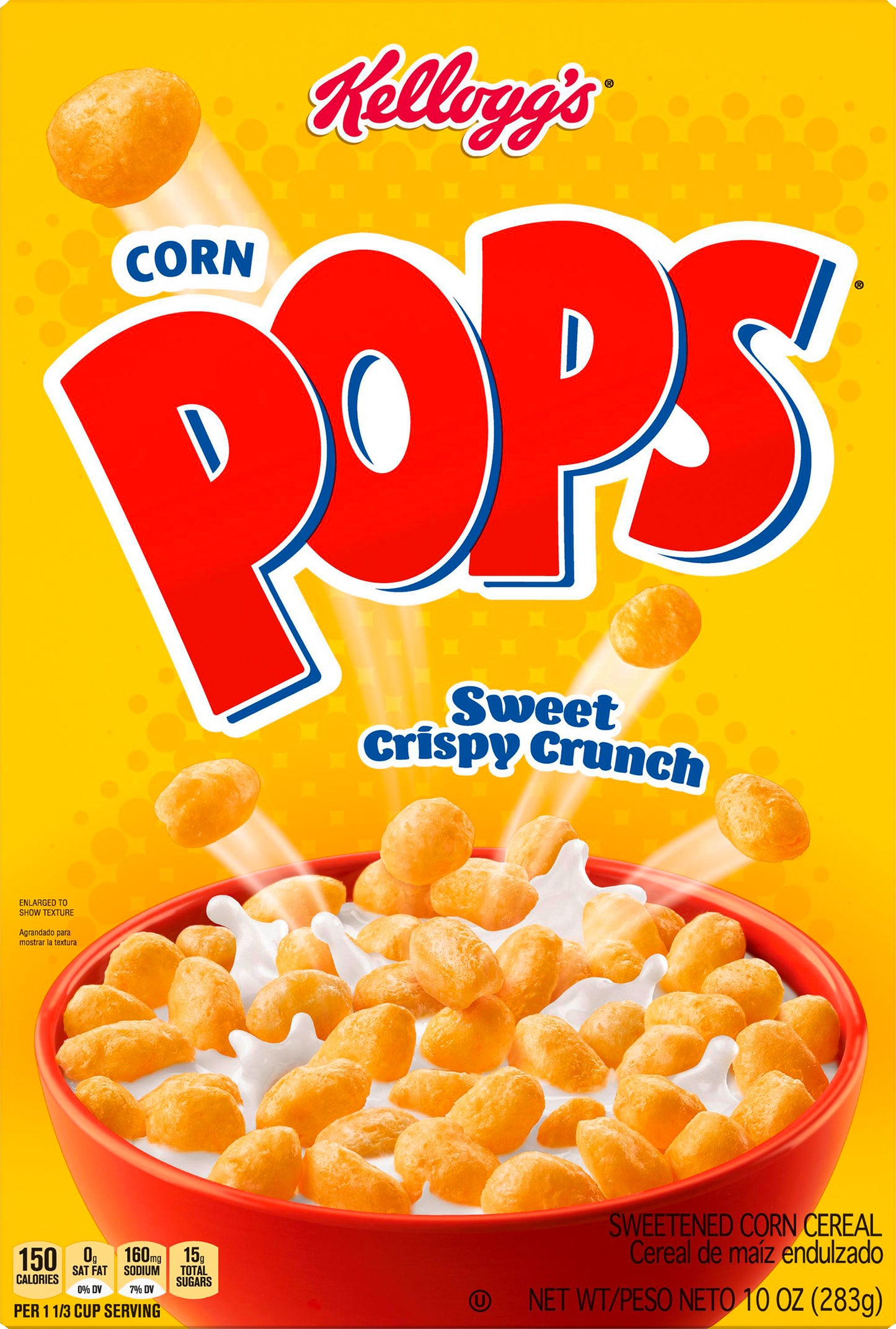 Corn Pops Sweet Crispy Crunch Sweetened Sweetened Corn Cereal 10 oz