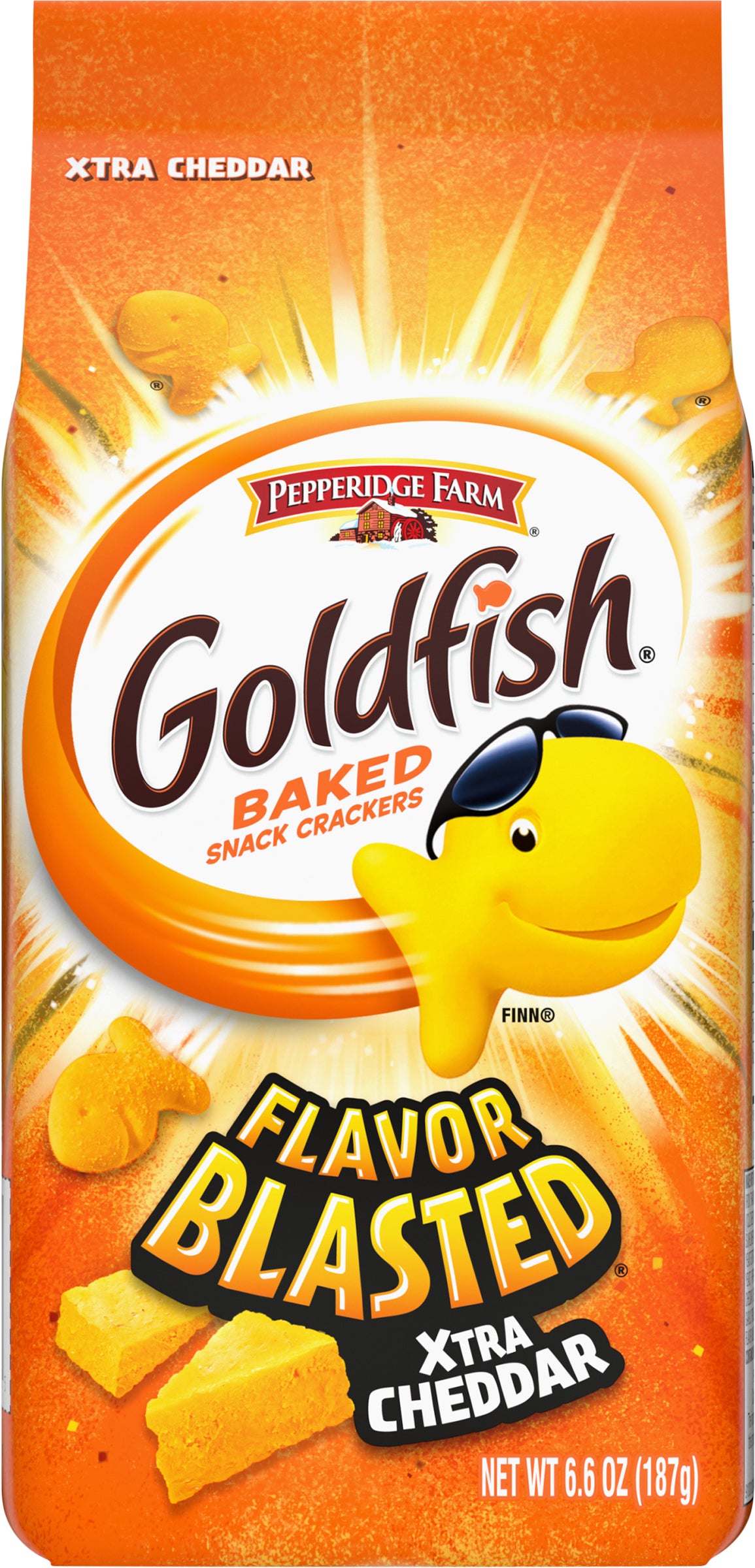 Goldfish Flavor Blasted Xtra Cheddar Baked Snack Crackers 6.6 oz