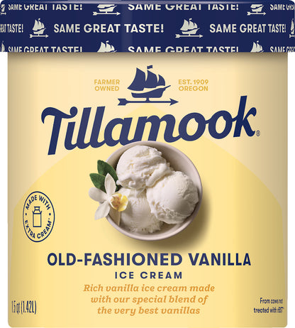 Tillamook Old-Fashioned Vanilla Ice Cream 1.5 qt