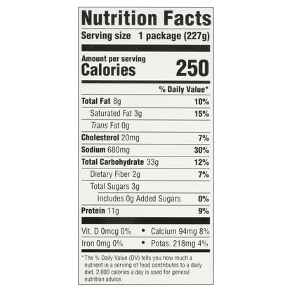 Michelina's Lean Gourmet Chicken Alfredo Florentine 8 oz