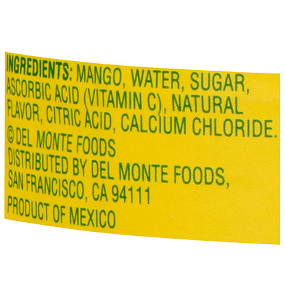 Del Monte In Light Syrup Diced Mangos 15 oz