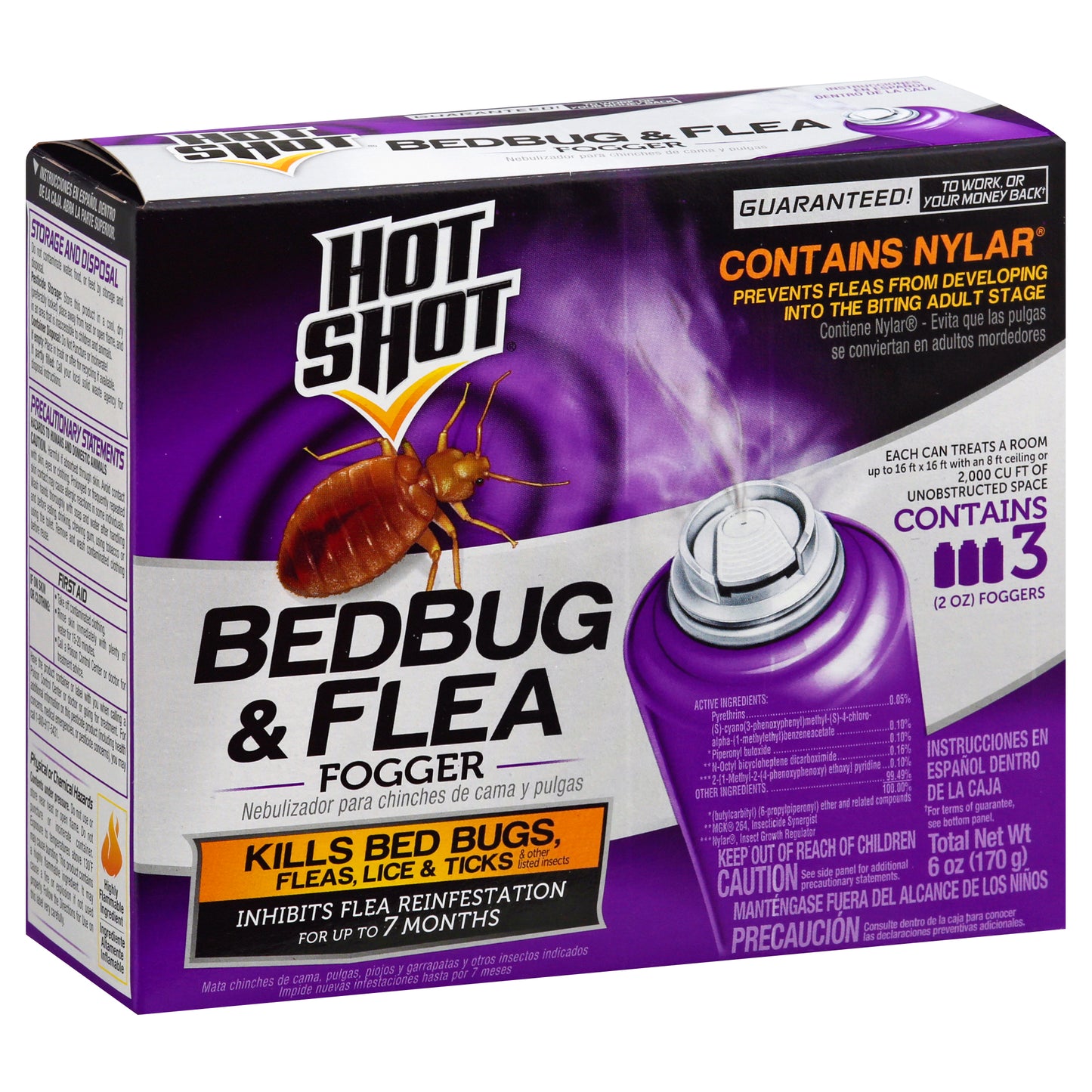 Hot Shot Bedbug & Flea Fogger 3 ea