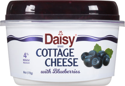 Daisy 4% Milkfat Minimum with Blueberries Cottage Cheese 6 oz