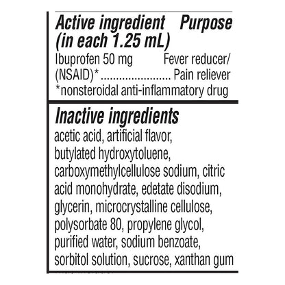 Advil Infants' Concentrated Drops Fever White Grape Ibuprofen 0.5 oz