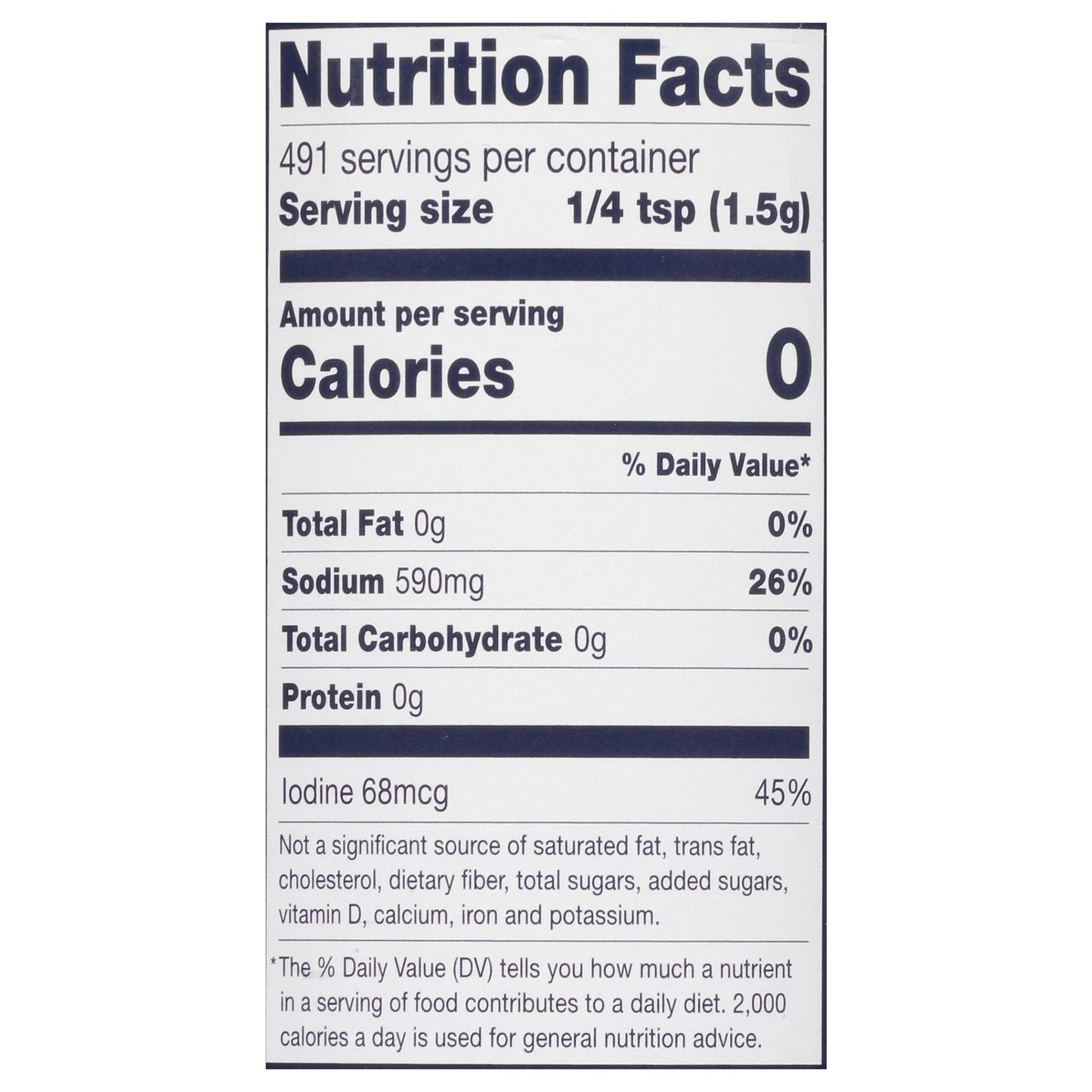 Morton Iodized Salt 26 oz