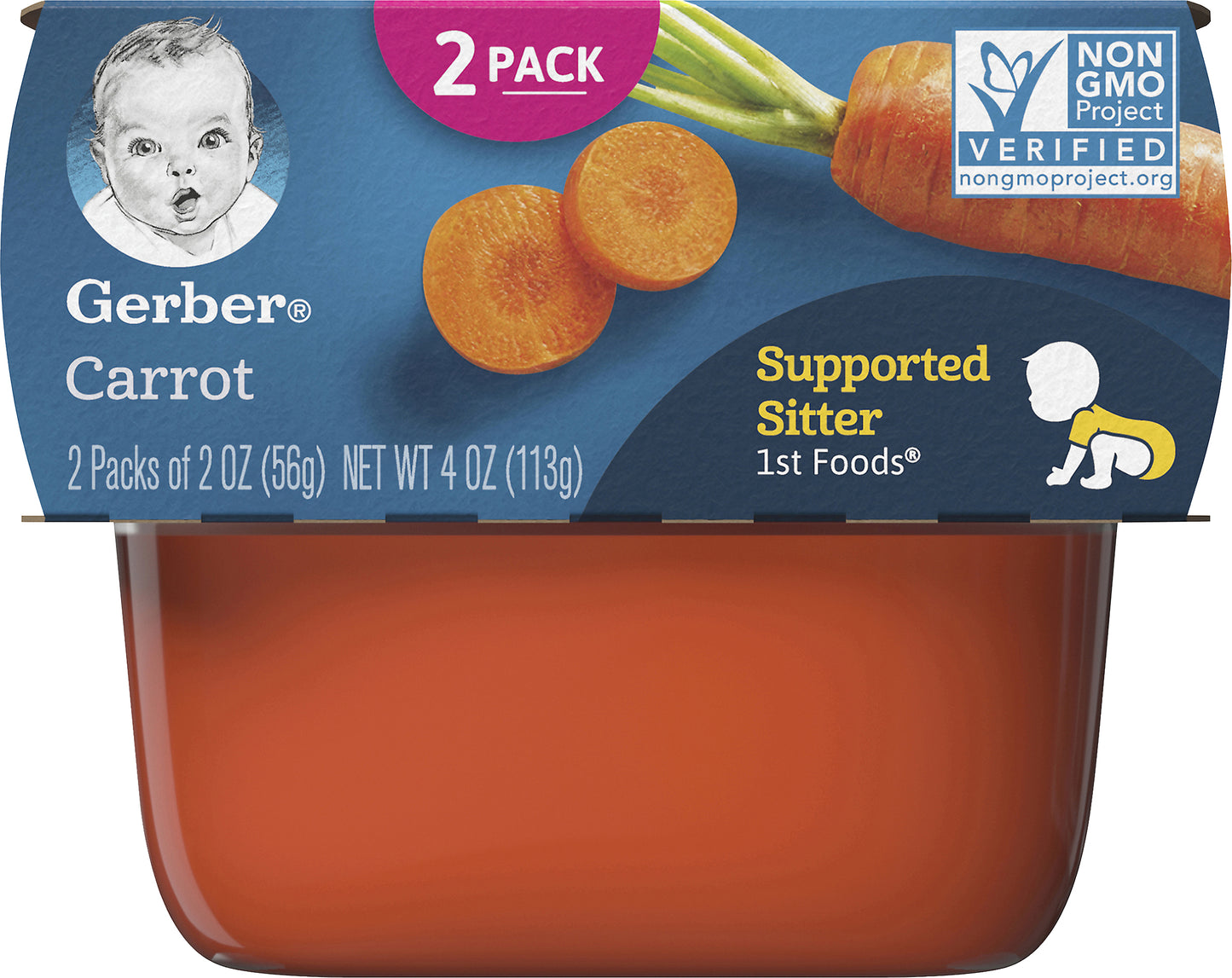 Gerber 1st Foods 2 Pack Carrot 2 ea