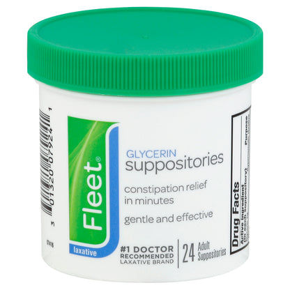 Fleet Glycerin Suppositories 24 ea