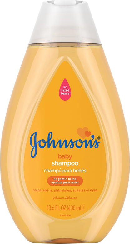 Johnson's Baby Shampoo, Tear-Free with Gentle Formula, 13.6 fl. oz