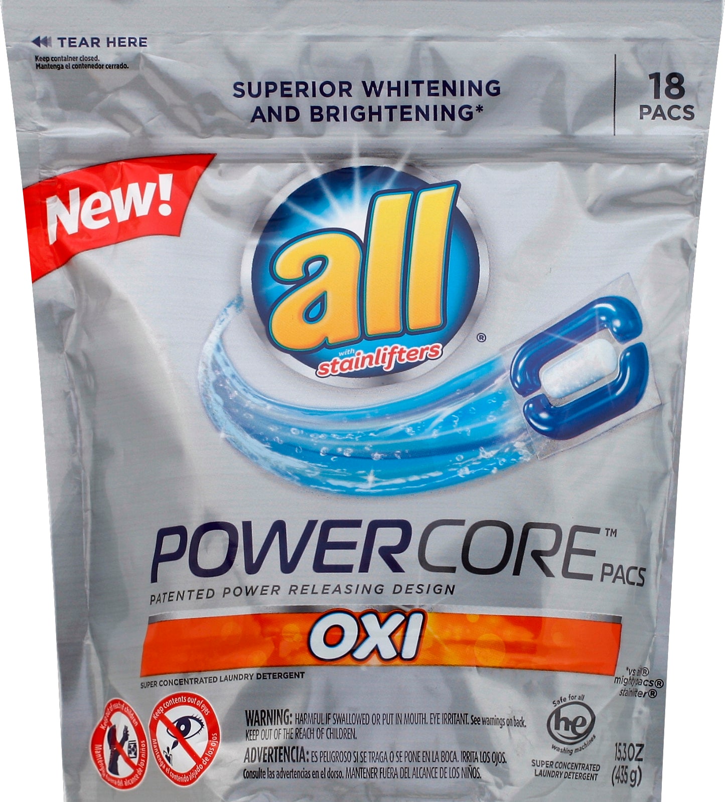 all Laundry Detergent 18 ea