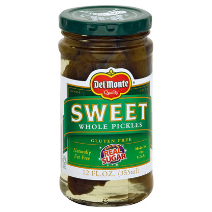 Del Monte Whole Pickles 12 oz